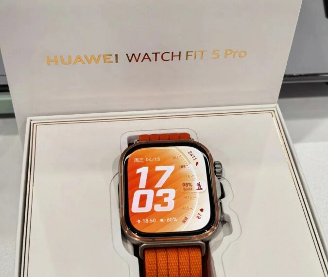 Huawei Watch Fit 5 Pro: Φωτογραφίζεται με λεπτότερα bezels οθόνης