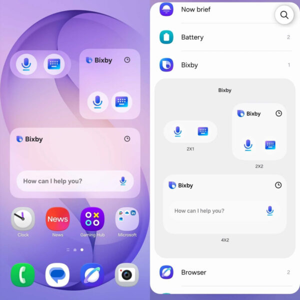 Η τελευταία διαρροή για το One UI 9 δείχνει το “Tap to Share” και widgets Bixby στην αρχική οθόνη